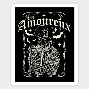 The Lovers - Les Amoureux, Vintage Tarot Card Astrology Goth Sticker